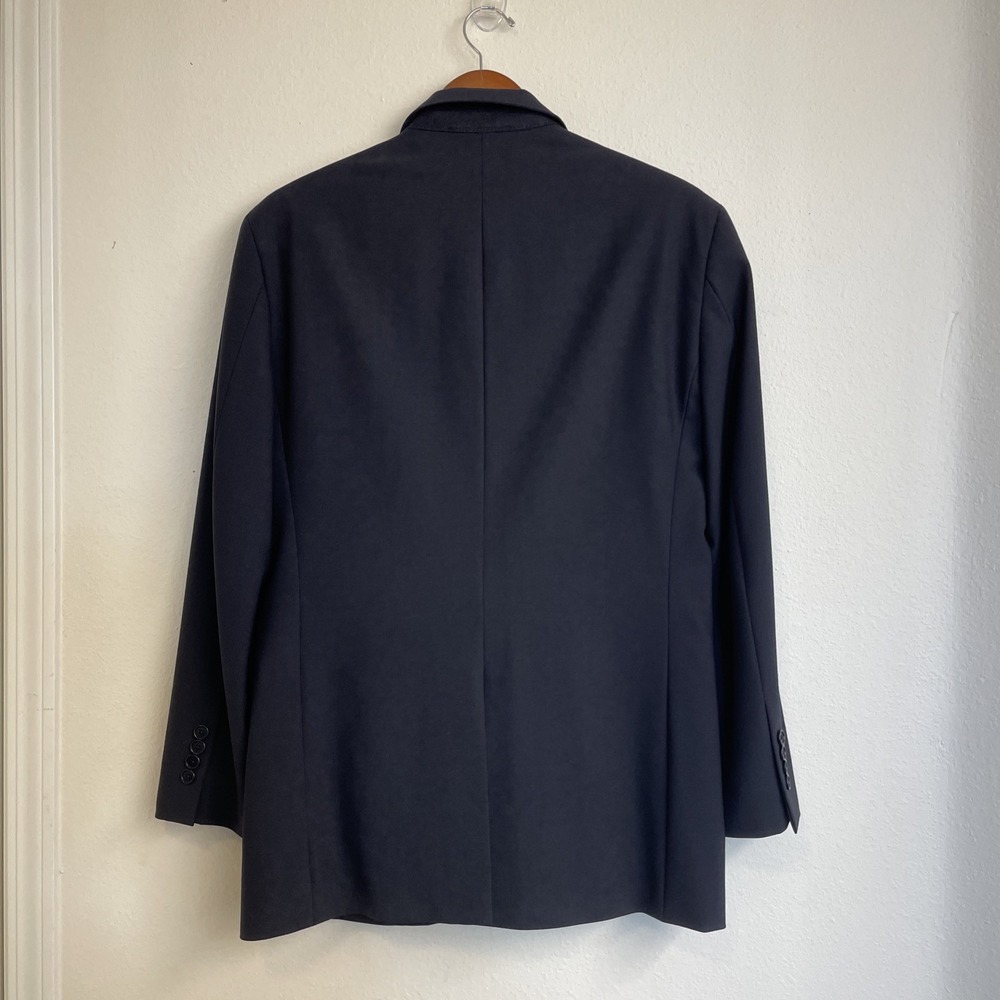 Brooks Brothers 346 Blazers Mens 38R Navy Blue Stretch Wool Blend Preppy Office - Picture 2 of 16